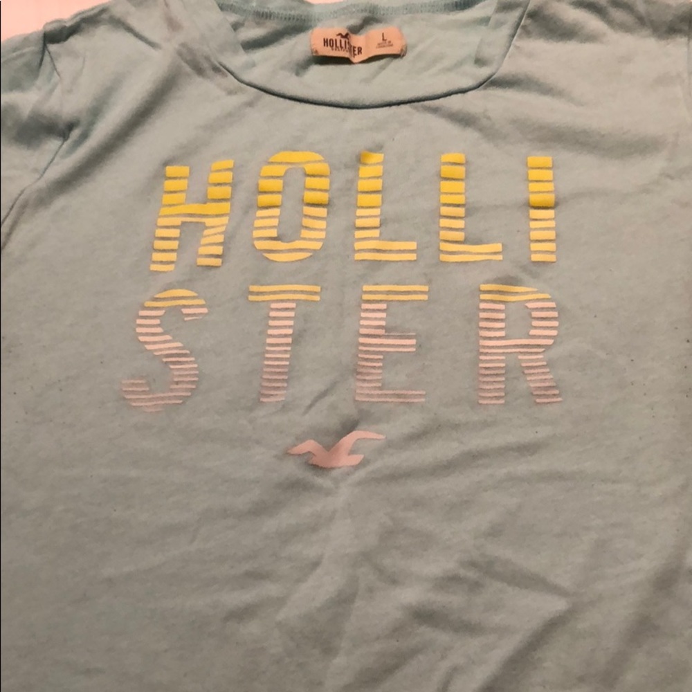 Hollister blue shirt